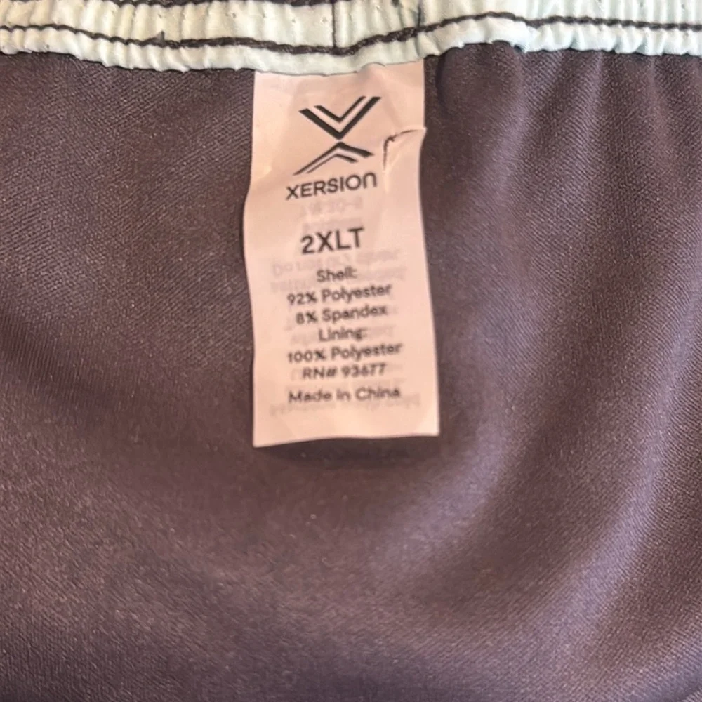 Xersion Charcoal and Aqua‎ Big & Tall Shorts size XLT